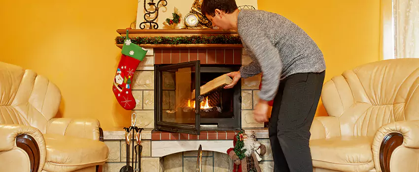 Rusted Metal Fireplace Restoration in La Vergne, Tennessee